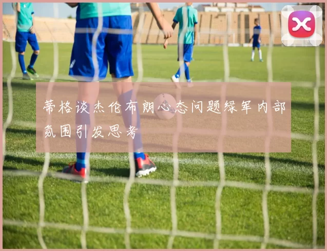 蒂格谈杰伦布朗心态问题绿军内部氛围引发思考